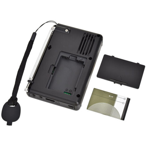 Radio portatile HRD-603 AM/FM/SW/BT/TF, radio tascabile, registratore digitale MP3 USB, compatibile con schede TF e Bluetooth.