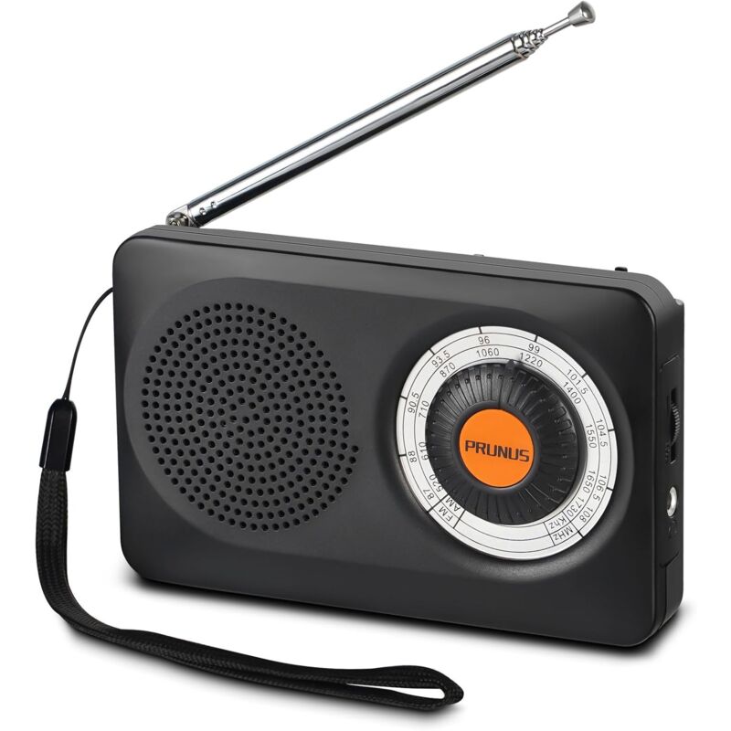 Image of Radio portatile J-115, radio tascabile AM/FM mini, radio piccola a batteria AA, solo radio a transistor con buona qualità di ricezione, adatta agli