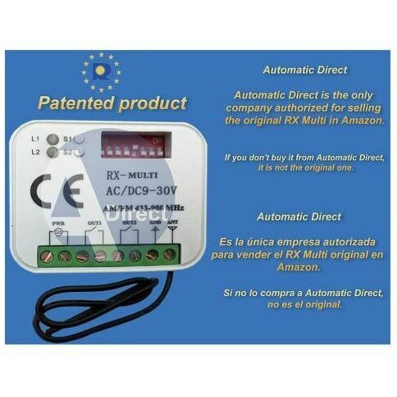 Ayyqh - Radio Récepteur Universelle rx Multi 433-900 Mhz Compatible avec faac, bft, Nice, Sommer, Kartokner .
