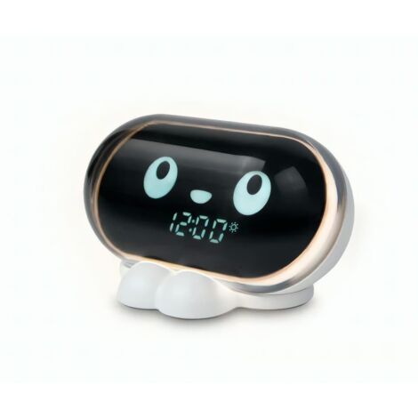 Radio Reloj Despertador despertador Muse M-16 KIDS FM Blanco