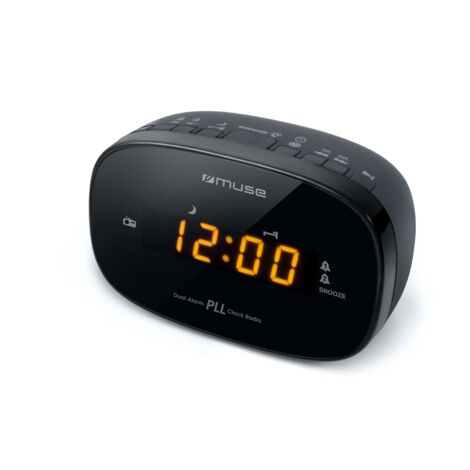 Radio Reloj Despertador Despertador PLL MUSE M150CR PLL Negro