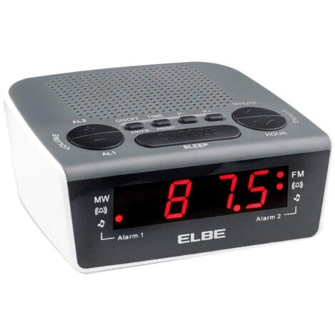 Radio reloj despertador digit. elbe ne am/fm