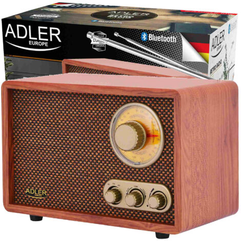 RADIO RETRO VINTAGE BLUETOOTH FM AM ADLER AD1171