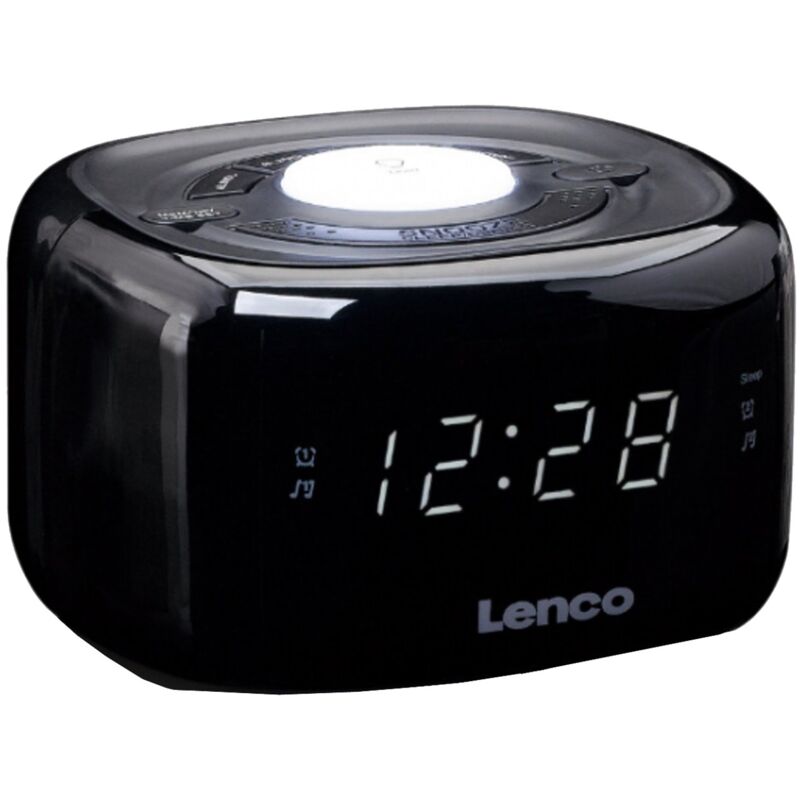 Lenco - cr12-bk - radio-réveil avec veilleuse fm - lcr12bk -