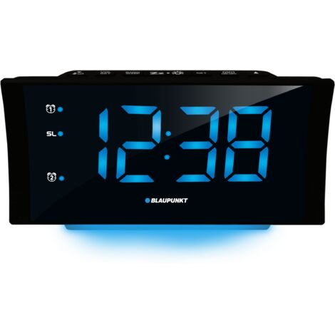 RADIO-RÉVEIL FM PLL, CHARGEMENT USB, TEMPÉRATURE, ÉCLAIRAGE LED - BP-CR80USB