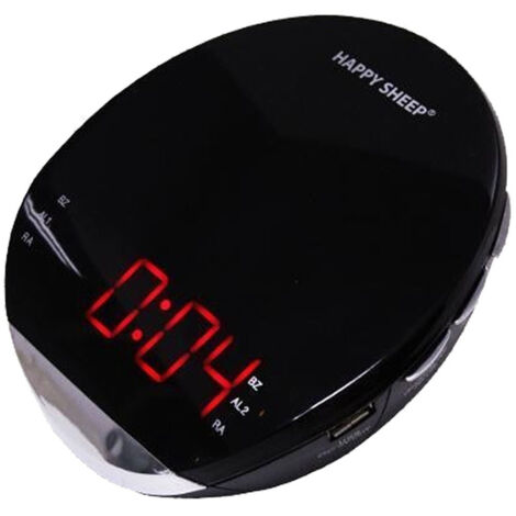 Radio-réveil Horloge De Table Am/fm Numérique Lcd Led Rouge