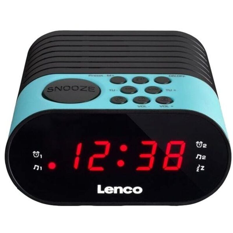 Lenco - lenco clock radio cr-07 blue - a002296 - 8711902034025