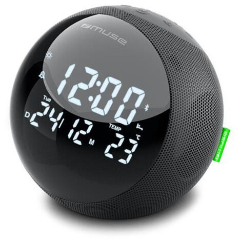 Radio réveil Tuner FM PLL / 20 présélections - 5 sons de la nature + br MUSE - M197BT
