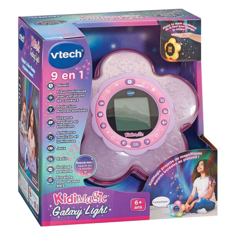 Vtech - Radio réveil Kidimagic Galaxy Light Rose