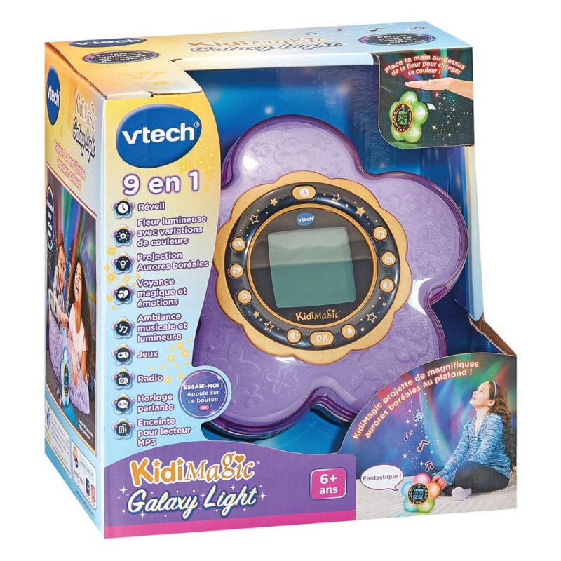 Vtech - Radio réveil Kidimagic Galaxy Light Violet