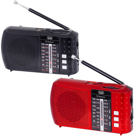 Trade Shop - Mini Radio Portatile Radiolina Ricaricabile Fm Lettore Mp3 Usb  Microsd Cmik Mk918
