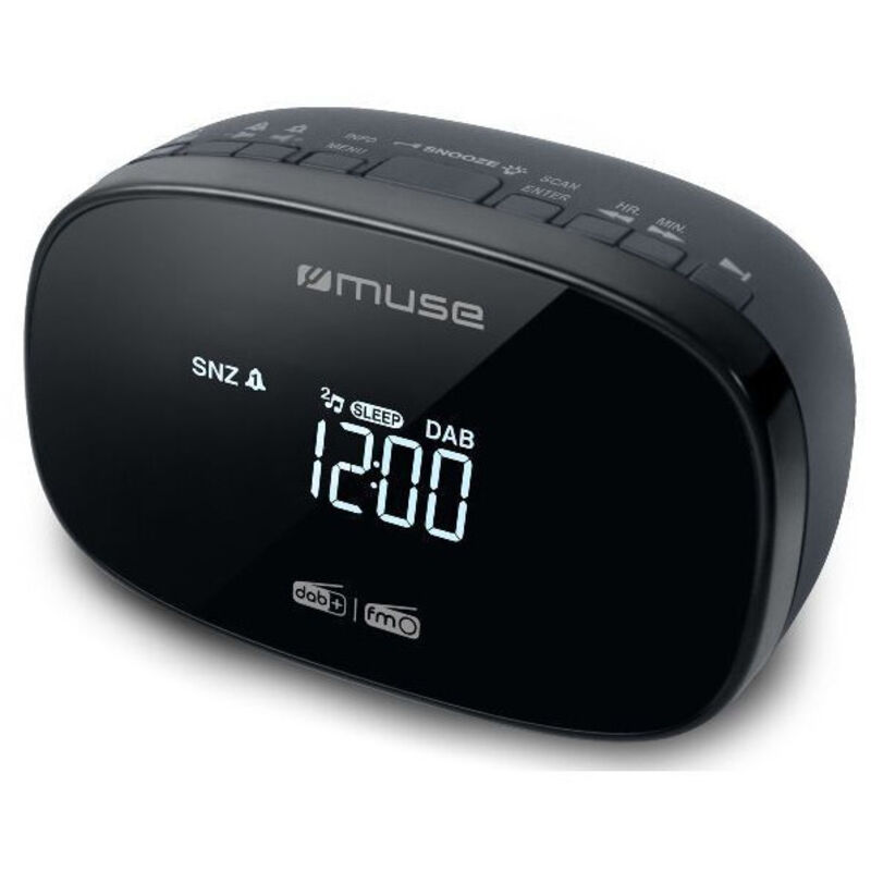 Radio-réveil double alarme noir - Muse - m150cdb