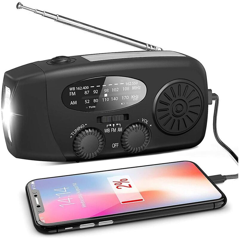 Fei Yu - Radio solaire d'urgence à manivelle Degen De13 Fm Am Sw