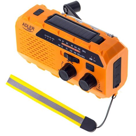 Radio solar con manivela ad 1197