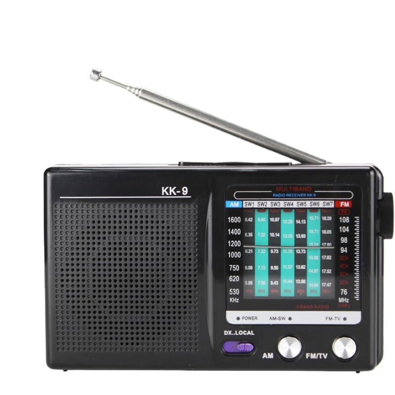 Radio sur Piles Portable AM/FM,Appareil Électronique Résistant pour Voyage Camping Voiture Chambre Extérieur Maison