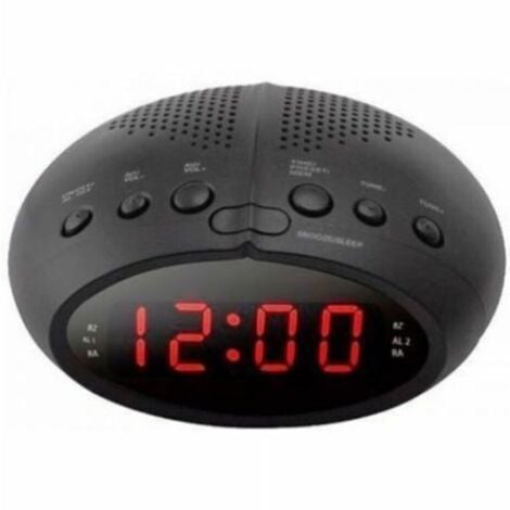 ROADSTAR RADIO SVEGLIA DIGITALE DISPLAY LED ROSSO RADIOSVEGLIA COMODINO FM CR-2466