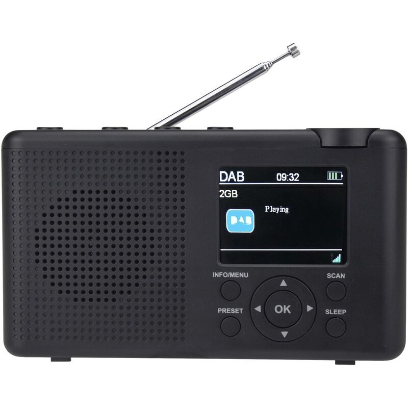 Reflexion - TRA23DAB/GR Radio de table dab+, dab, fm dab+, fm rechargeable anthracite, gris C069062