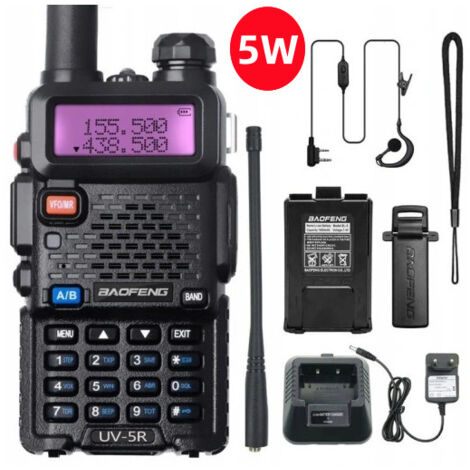 Radio-Transceiver Baofeng BF-UV5R, tragbares ziviles Funkgerät, leistungsstarkes Mobilfunkgerät für Autoreisen deng  ALOVEZ