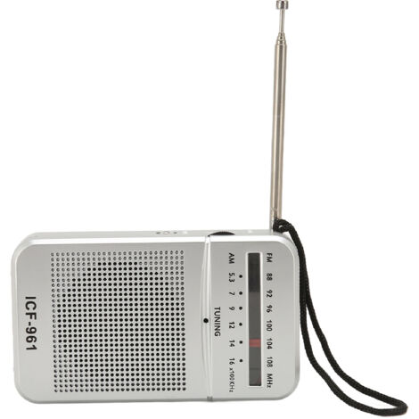 Radio Vintage Mini AM FM Haute Sensibilité MP3 WMA WAV pour Voyage Extérieur Maison