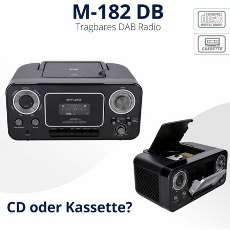 radiocassetta cd nera - m182rdc - muse