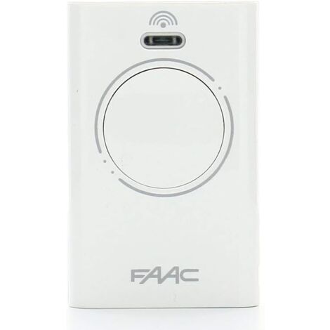 Radiocomando apricancello XT2 433 SLH LR, 2 canali, 433,92 MHz, bianco - FAAC 787007