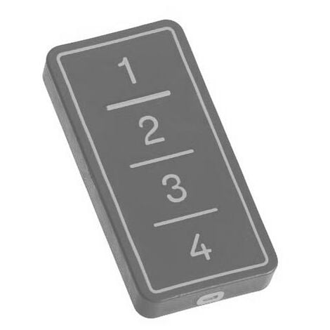 BEB SMARTHOME Radiocomando Telecomando Trasmettitore 4 Canali Facile-MF TX4 Multifrequenza Rolling Code Moonstone Grey