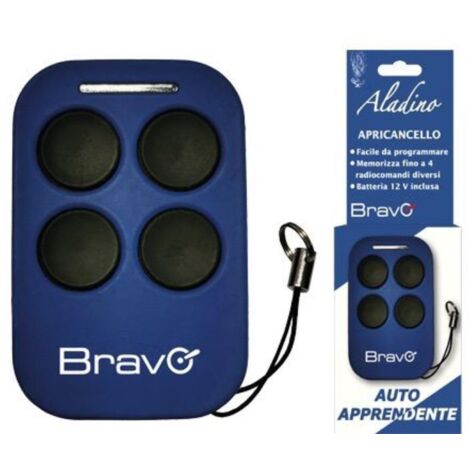 Radiocomando telecomando universale auto apprendente per apertura chiusura cancelli Aladino BRAVO