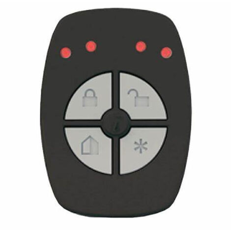 Radiocommande bidirectionnelle 4 canaux TR 800-BG. programmable avec rapports d'état - couleur noire, touches grises - 868 MHz