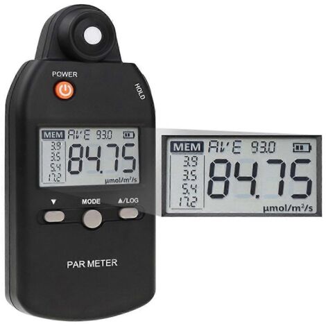 Radiomètre photosynthétique, fluxmètre, appareil de mesure d'énergie lumineuse portable, noir