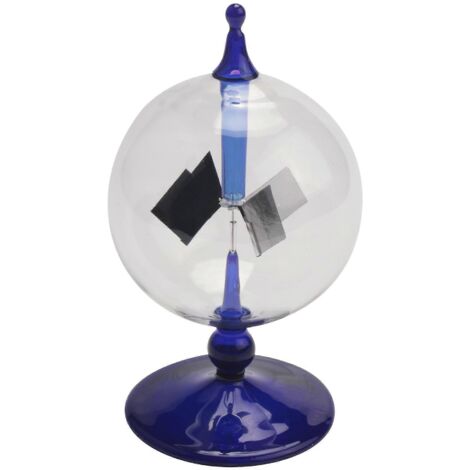 Radiomètre solaire bleu, moulin à vent décoratif pour bureau