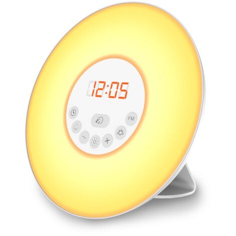 Radioréveil reveil lumière du jour simulation lever du soleil sons de la nature reveil enfant