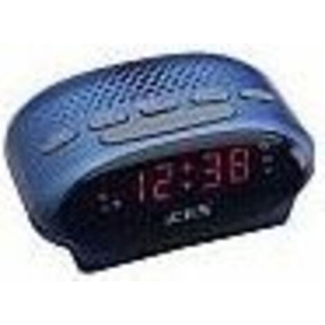 Radiosveglia FM con doppia sveglia e display LED - Blu