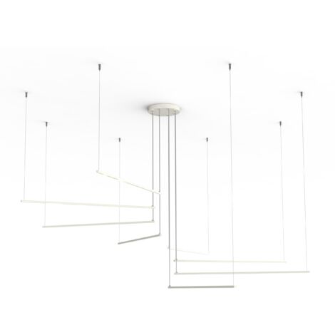 RADIUS LAMPARA DE TECHO 8X MONOCOLOR BRILLO