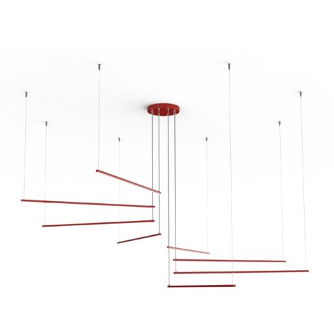 RADIUS LAMPARA DE TECHO 8X MONOCOLOR BRILLO