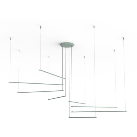RADIUS LAMPARA DE TECHO 8X MONOCOLOR MATE