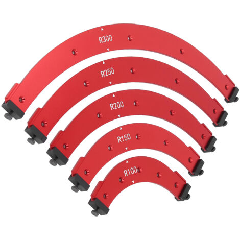 RADIUS Rapid Jig, R100-300 Eckfräsen-Set aus Aluminiumlegierung für die Holzbearbeitung, 13-teilig/Set, Tisch-Eckfräsen-Vorrichtung aus Aluminiumlegierung
