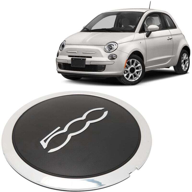 Image of Radkappe mit Chromleiste 68078419ac für Fiat 500, Ersatzradkappe für Autorad – schwarz