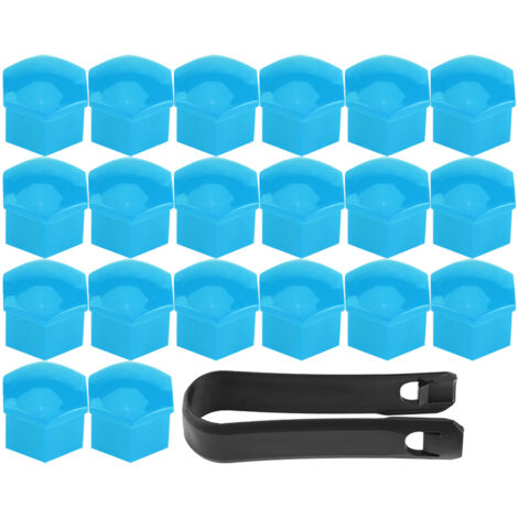 Radkappen – 20 Stück, 17 mm, universelle blaue ABS-Radbolzenkappen zum Schutz von Rädern und Reifen – Fahrzeugzubehör
