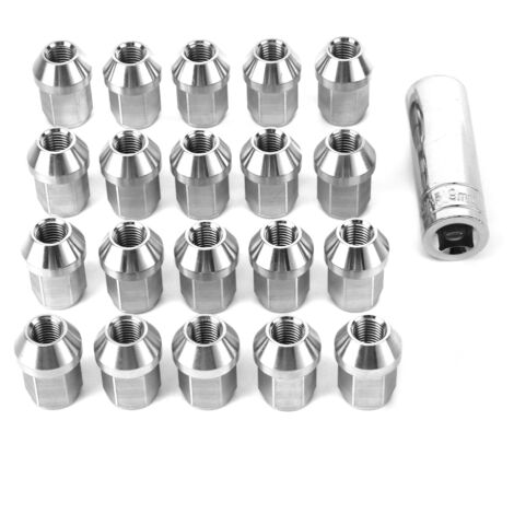 Radmuttern aus Edelstahl – 20er-Pack (M12x1,5 Gewinde) – Universelles Autozubehör