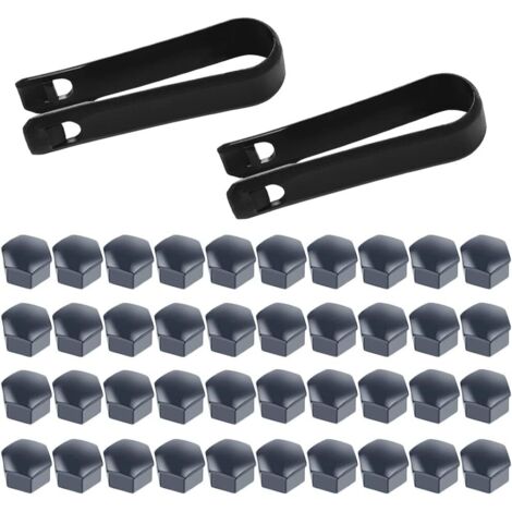 Radschraubenmutterabdeckung Autoreifenschutz 17mm 40 Stück Grau