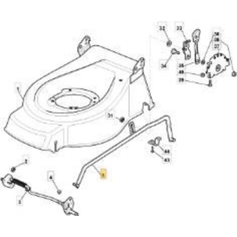 RADSTEUERSTANGE ZNN OBI 48 c ORIGINAL STIGA - 381002018/0