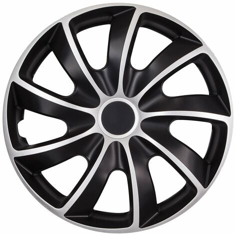 Radzierblenden Felgen Radkappen NRM 16 Zoll 4 Stk. Schwarz-Silber