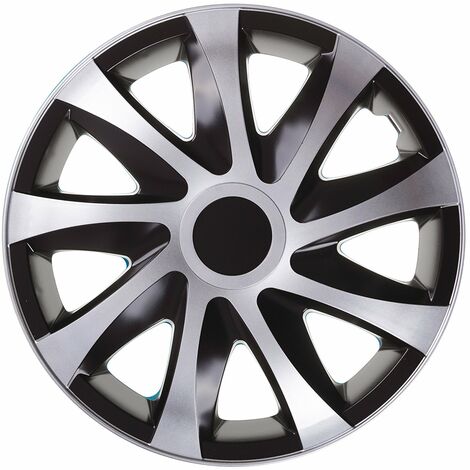 Radzierblenden Radkappen NRM DRACO CS 16 Zoll Schwarz-Silber