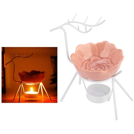 Räuchergefäß in Hirschform aus Keramik – Diffusor für ätherische Öle zur Aromatherapie