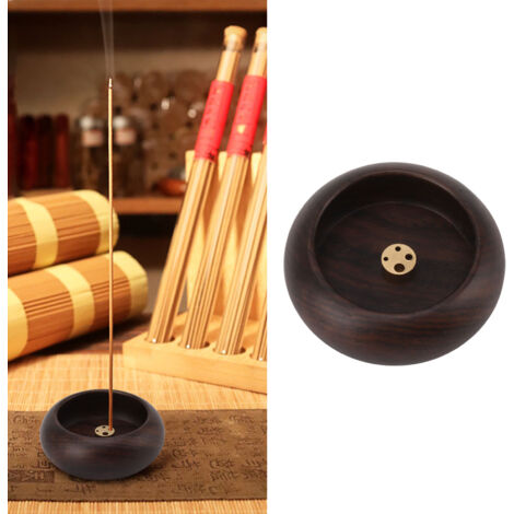 Räucherstäbchenhalter aus Holz und Kupfer mit Diffusor für Aromatherapie-Säckchen, Teezeremonie, Wohndekoration, Keramikmodell