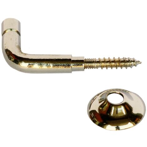 Raffhalter aus gedrehtem Messing, 25 mm