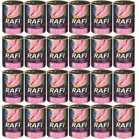 RAFI nourriture humide dinde myrtille canneberge 24x400g