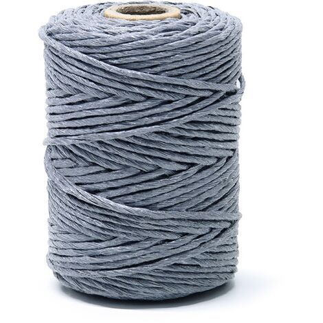 RAFIA POST CONSUMO 400GR 1,7MM GRIS - 240M