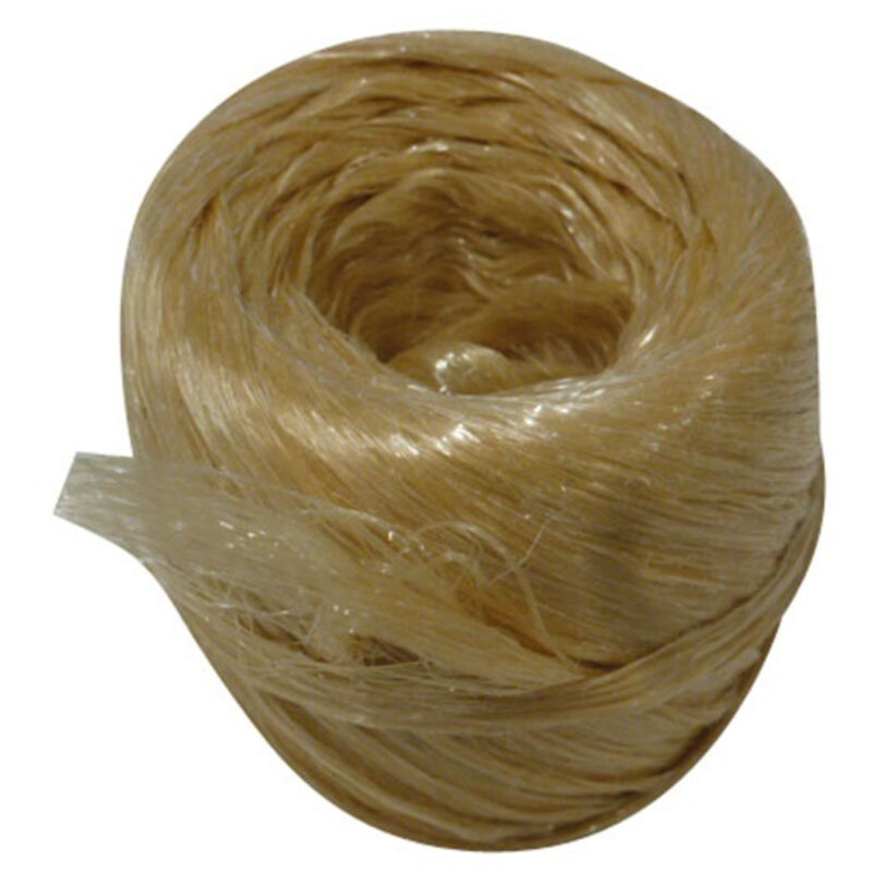 Rafia sintético beige ovillo 100 g 40 m Env. Cavalier - Corderie Tournonaise