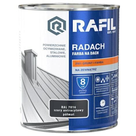 RAFIL Radach anthrazit seidenmatte Dachfarbe 0,75 l